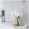Stainless Steel Vanity Jar | Stylish Storage for Cotton Swabs,Sponges & Bath Salts | Decorative Canister for Bathroom,Bedroom | Pewter Finish